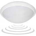 Orno BREVA, ceiling light with microwave motion sensor, 60W, E27, IP44, milky polycarbonate Orno BREVA, ceiling light with microwave motion sensor, 60W, E27, IP44, milky polycarbonate
