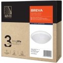 Orno BREVA, ceiling light with microwave motion sensor, 60W, E27, IP44, milky polycarbonate Orno BREVA, ceiling light with microwave motion sensor, 60W, E27, IP44, milky polycarbonate