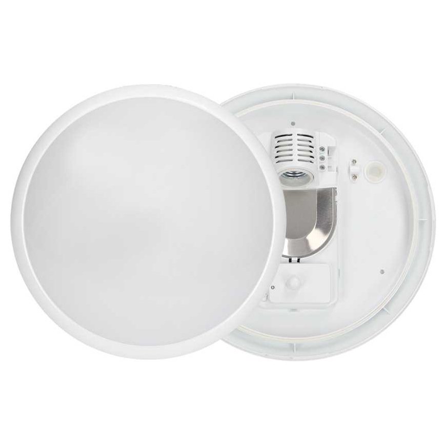 Orno BREVA, ceiling light with microwave motion sensor, 60W, E27, IP44, milky polycarbonate – 5