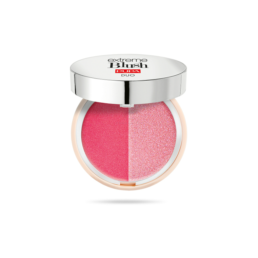 Pupa Pupa, Extreme, blush powder, 140, radiant flamingo - radiant cream, 4 g for women – 2