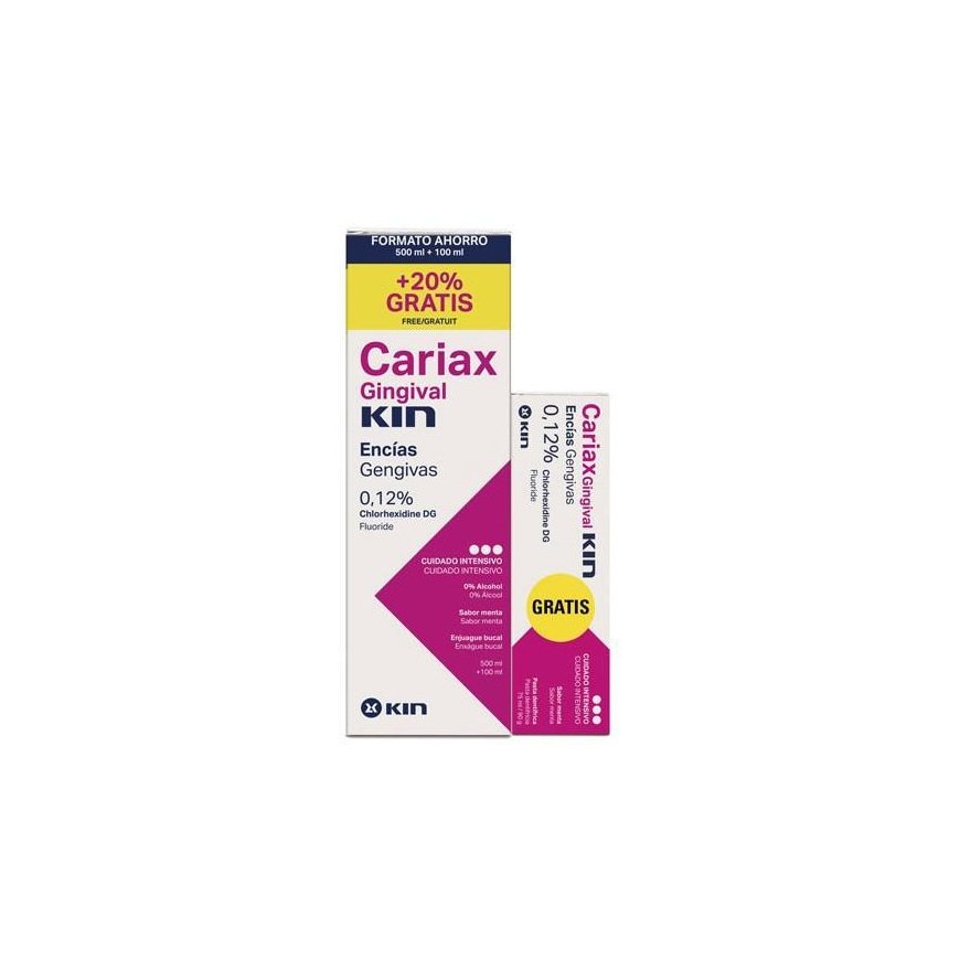 Kin Cariax Gingival Pack Enjuage 500ml