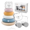 Viga Toys VIGA PolarB Baltojo lokio rinkinys Medinė piramidė + Užtraukiamas baltasis lokys Viga Toys VIGA PolarB Baltojo lokio rinkinys Medinė piramidė + Užtraukiamas baltasis lokys