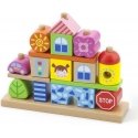 Colored drill wooden blocks 26 pcs. Viga Colored drill wooden blocks 26 pcs. Viga