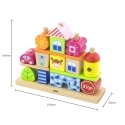 Colored drill wooden blocks 26 pcs. Viga Colored drill wooden blocks 26 pcs. Viga