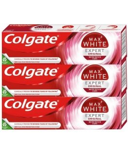 Colgate Max Baltas Expert Original Dantų šepetėlis Set