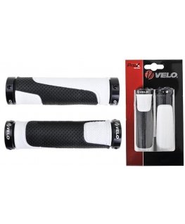Handlebars Velo ProX VLG-776AD3 129mm GEL Lock-on black-white