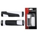 Vairo rankenėlės Velo ProX VLG-776AD3 129mm GEL Lock-on juodas-baltas Vairo rankenėlės Velo ProX VLG-776AD3 129mm GEL Lock-on juodas-baltas
