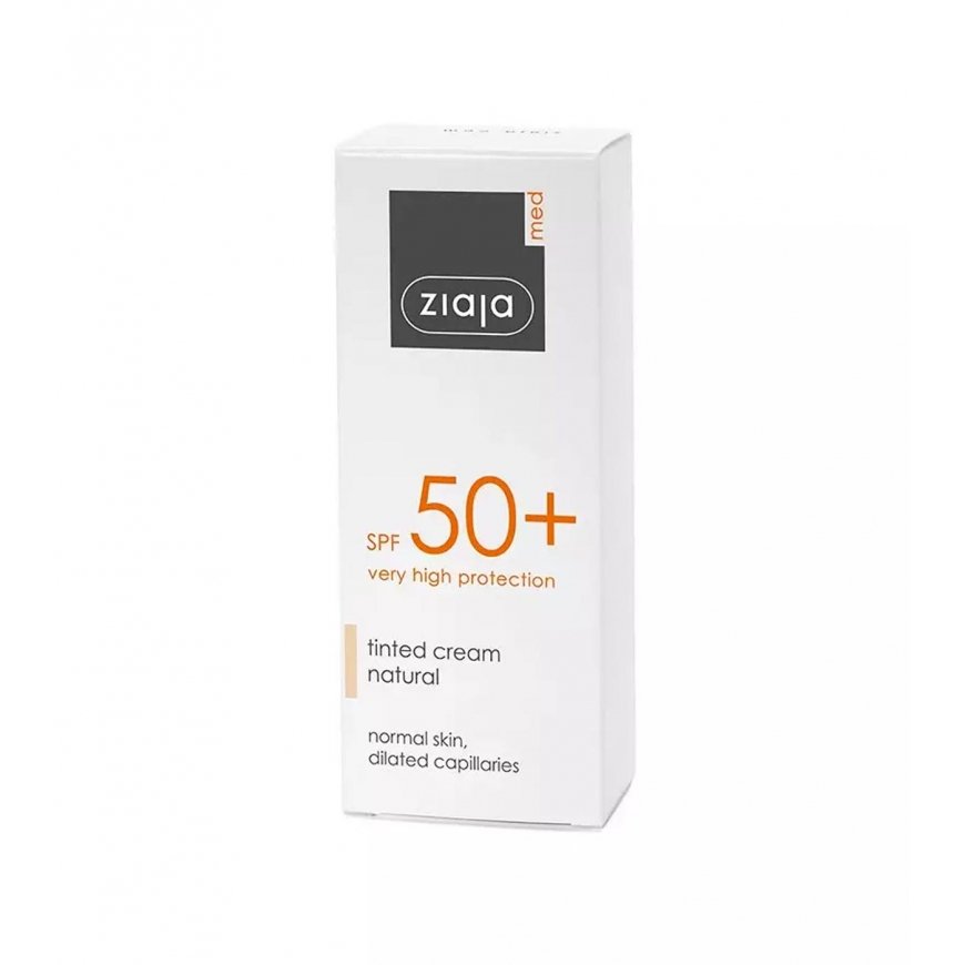 Ziaja Tinted Kreminis SPF 50+ ( odstín přirozený ) - Tónovací krém pro normální pleť