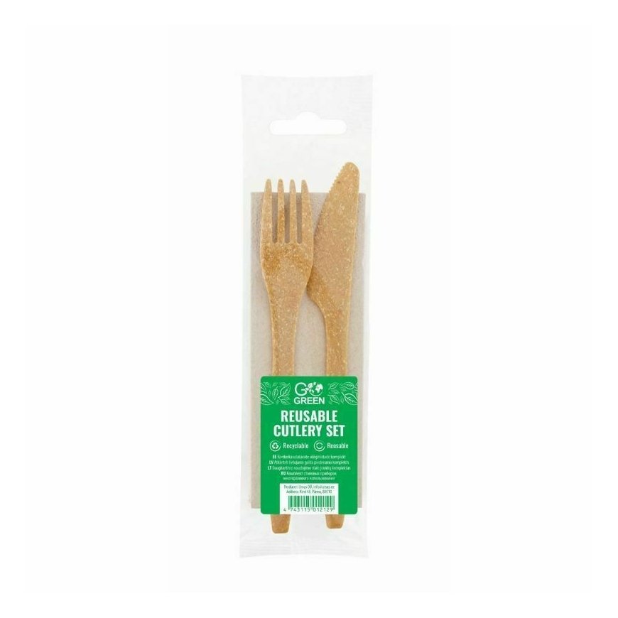 Reusable cutlery set Go Green