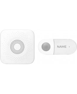 Orno SETI AC, wireless doorbell, network, button without battery, learning system, 32 sounds, 150 m, white