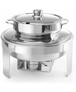 Hendi Soup candle paste heater, polished steel, 10L