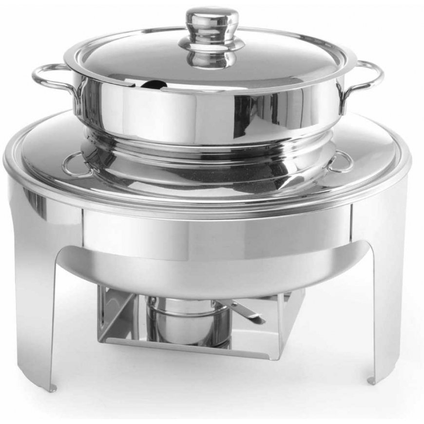 Hendi Soup candle paste heater, polished steel, 10L