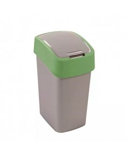 Waste bucket Flip Bin 9L silver|green