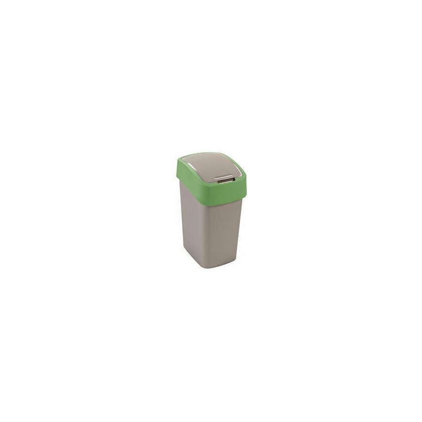 Waste bucket Flip Bin 9L silver|green – 2