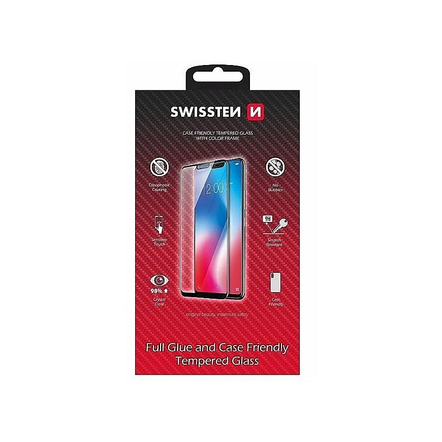 Swissten Full Face Tempered Glass Apple iPhone 11 Black
