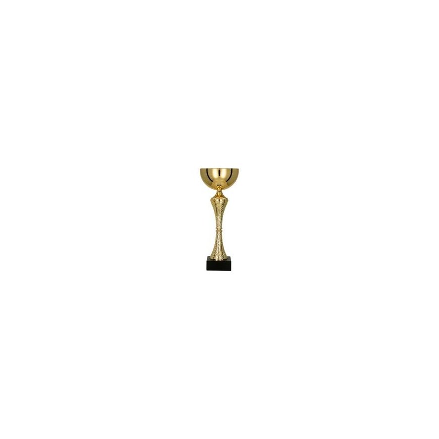 Detail Gold and burgundy metal cup with lid – 2