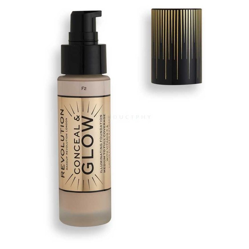 Makeup Revolution Makeup Revolution London Conceal & Glow Foundation 23 ml F2 – 2