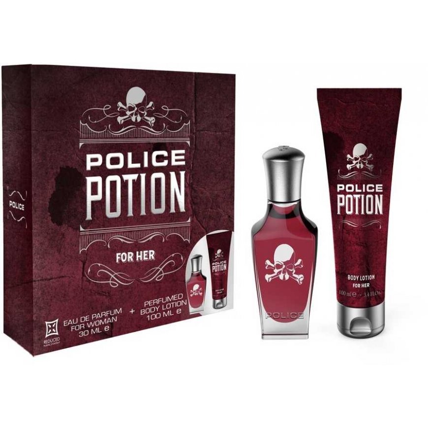 Police Potion EDP rinkinys moterims (EDP 30 ml + Losjonas kūnui 100 ml)