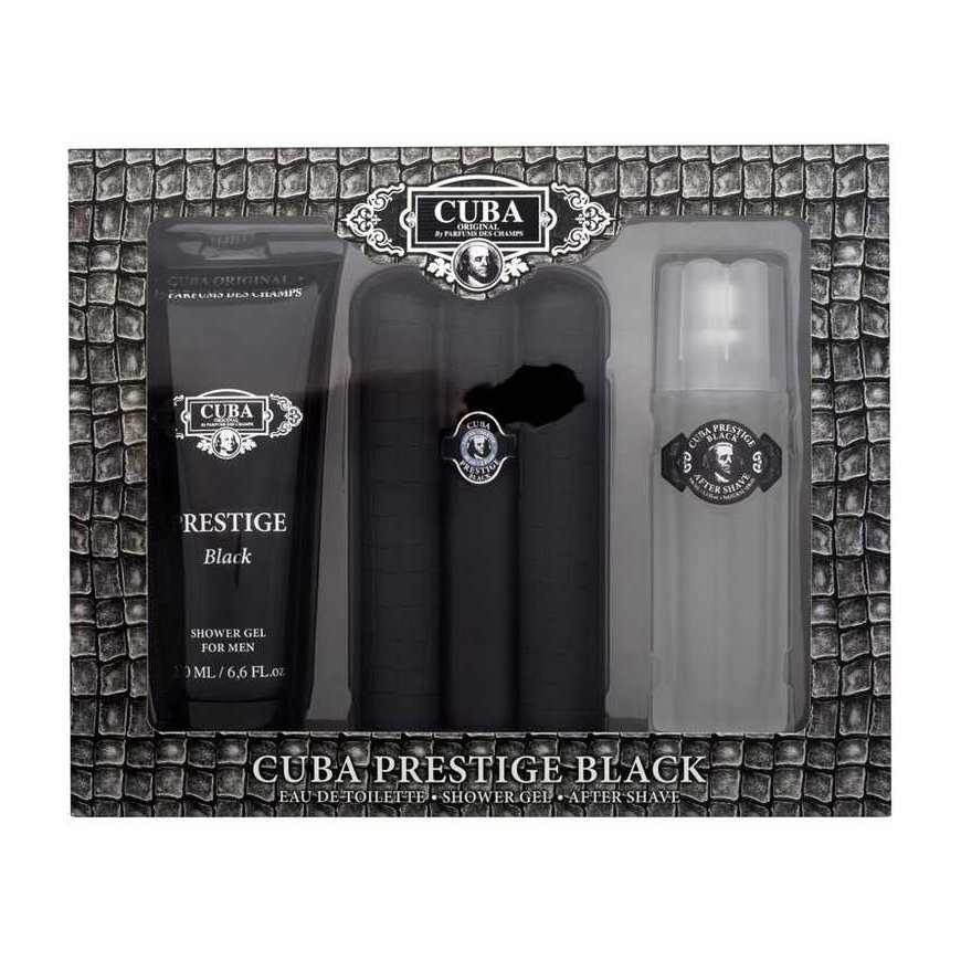 Cuba Prestige Juodas EDT tualetinis vanduo vyrams, 90 ml – 2
