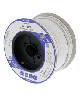 Deltaco TP-56CS networking cable White 100 m Cat6a