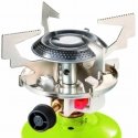 MEVA Gas camping stove with perforated gas cartridges FOCUS piezo burner 1.4kW