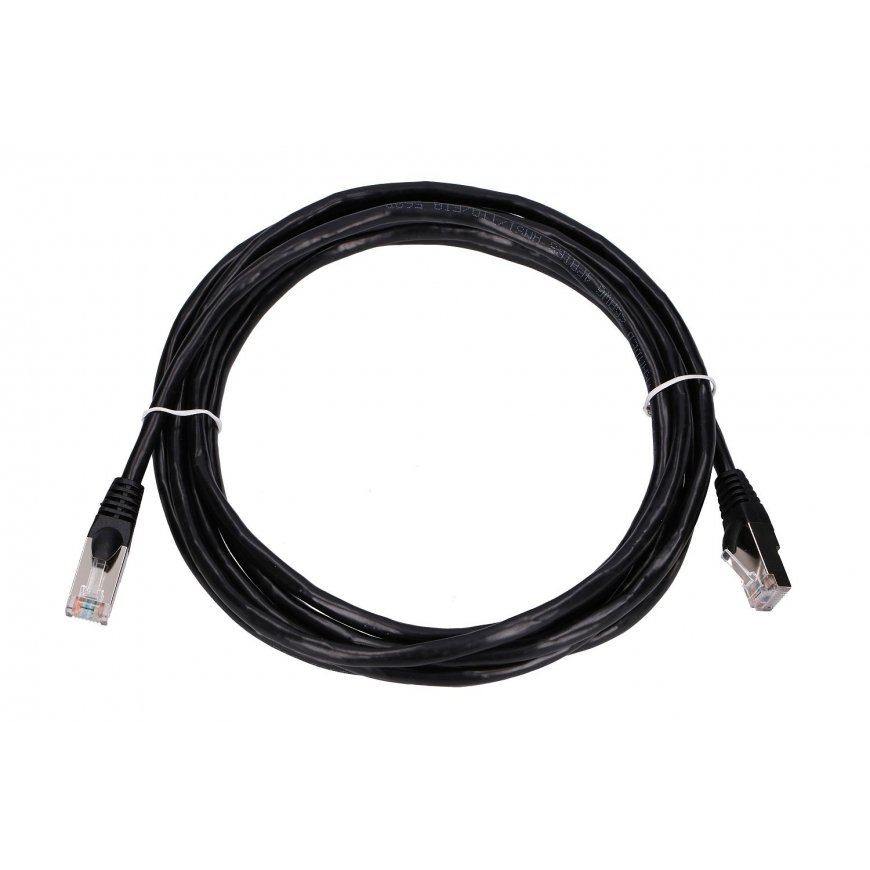 Extralink EX.7621 tinklo kabelis Juoda 3 m Cat5e F/UTP (FTP)