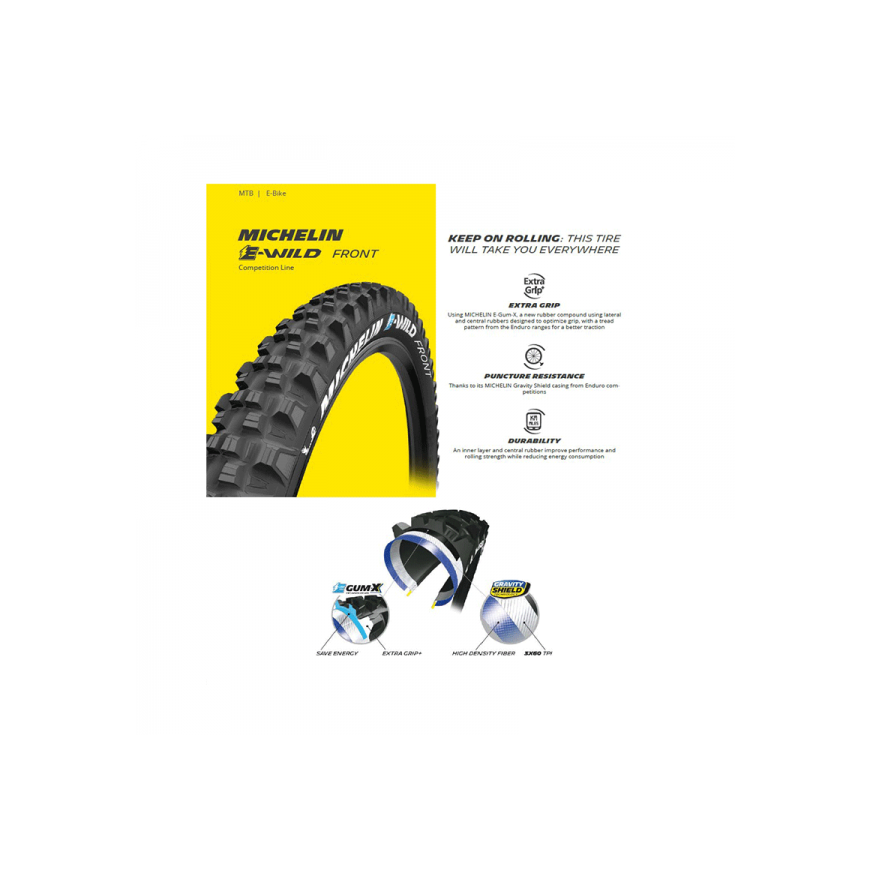 Michelin Padangos 29X2.60 E-WILD FRONT GUM-X TS TLR – 5
