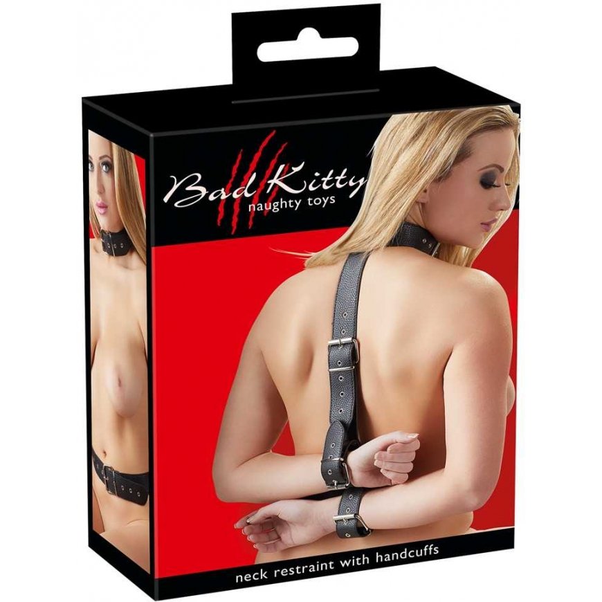 Orion Bad Kitty BAD KITTY_Hals-Handfessel Harness Restraint with Collar and Handcuffs