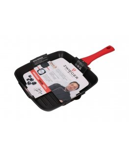 ZWIEGER OBSIDIAN non-stick grill pan 28cm GREBLON C3 non-stick coating
