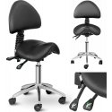 Physa Saddle beauty chair with adjustable swivel backrest BERLIN - black Physa Saddle beauty chair with adjustable swivel backrest BERLIN - black