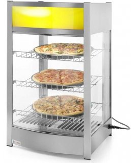 Adjustable screen heating display cabinet with 3 shelves 97L Hendi 233740