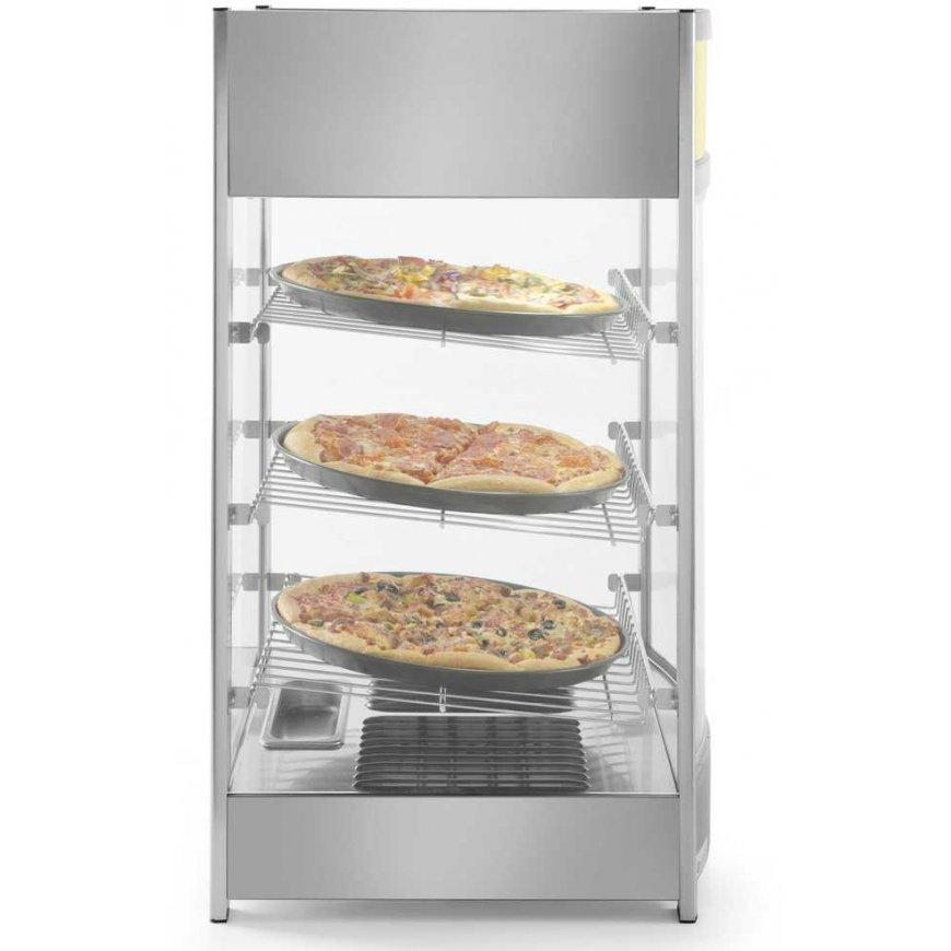 Adjustable screen heating display cabinet with 3 shelves 97L Hendi 233740 – 3