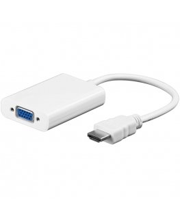 Goobay HDMI - VGA/3.5mm, M/F HDMI Type A (Standard) VGA (D-Sub) + 3.5mm White