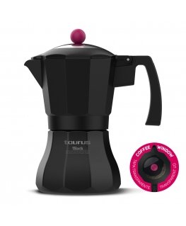 Taurus Black Moments 6 Moka pot