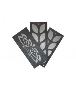 Siarhei Ausianikau ind. activity pg. certificate no. 1130904 Wooden box for beads "Grey pattern" (2 levels) KF027/10-2