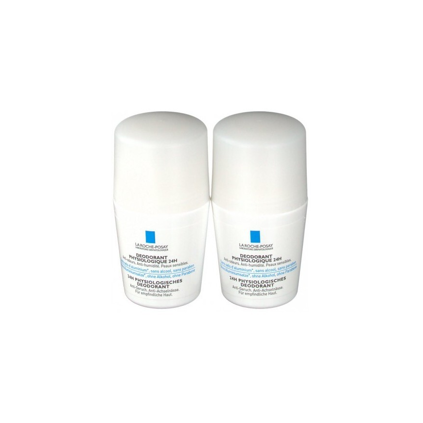 La Roche-Posay 24H Physiological Deodorant Duo - Fyziologický deodorant roll-on
