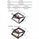 Rockbros 37213071001 Aluminum Alloy Bicycle Pedal Set - Black Rockbros 37213071001 Aluminum Alloy Bicycle Pedal Set - Black