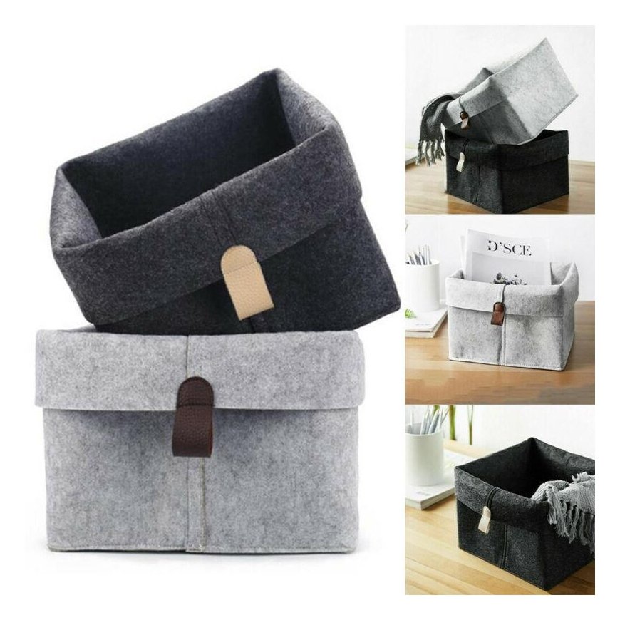Box with lid Infinity Recycled 11L 36x27x14cm grey