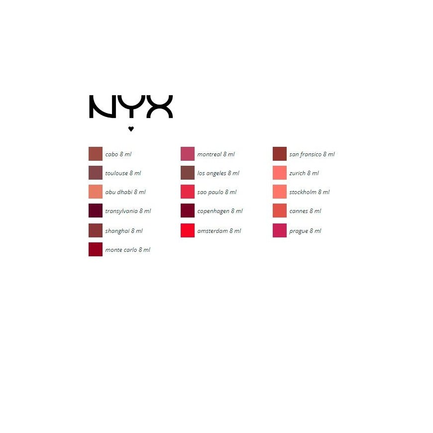 NYX Matiniai lūpų dažai Soft Matte Lip Cream, 8 ml, spalva - Amsterdam – 3