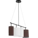 Uniprodo Modern 4-point E14 ceiling light - white and brown Uniprodo Modern 4-point E14 ceiling light - white and brown