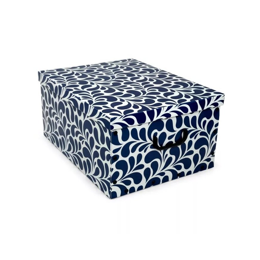 Cardboard box 49x39x25cm Big Box Goccia assorted, blue|light gre