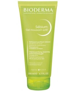 Bioderma Sebium Gel Moussant Actif active cleanser for oily, acne-prone skin, 200 ml