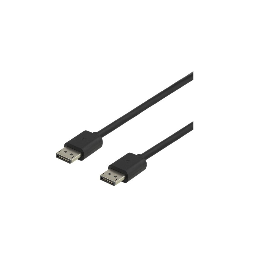 Deltaco DP8K-1010 DisplayPort kabelis 1 m Melns