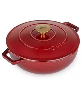 Zyle Round enameled cast iron pot ZY20BLKI