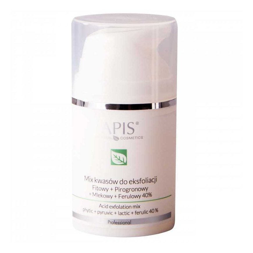 APIS Exfoliation Rūgščių mišinys šveitimui Fitowy + Pyruvic + Lactic + Ferulic 40% 50ml