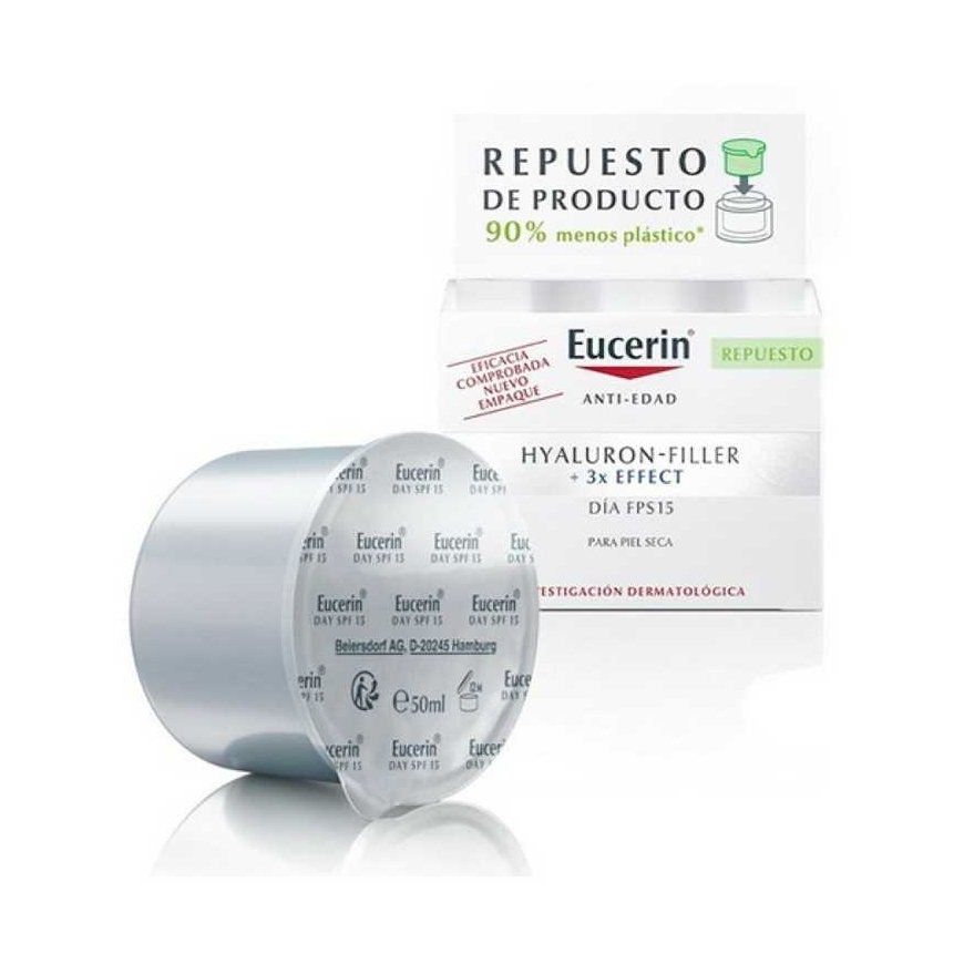 dieninis veido kremas moterim Eucerin Hyaluron Filler Day Dry Skin SPF15 papildymas 50ml – 2
