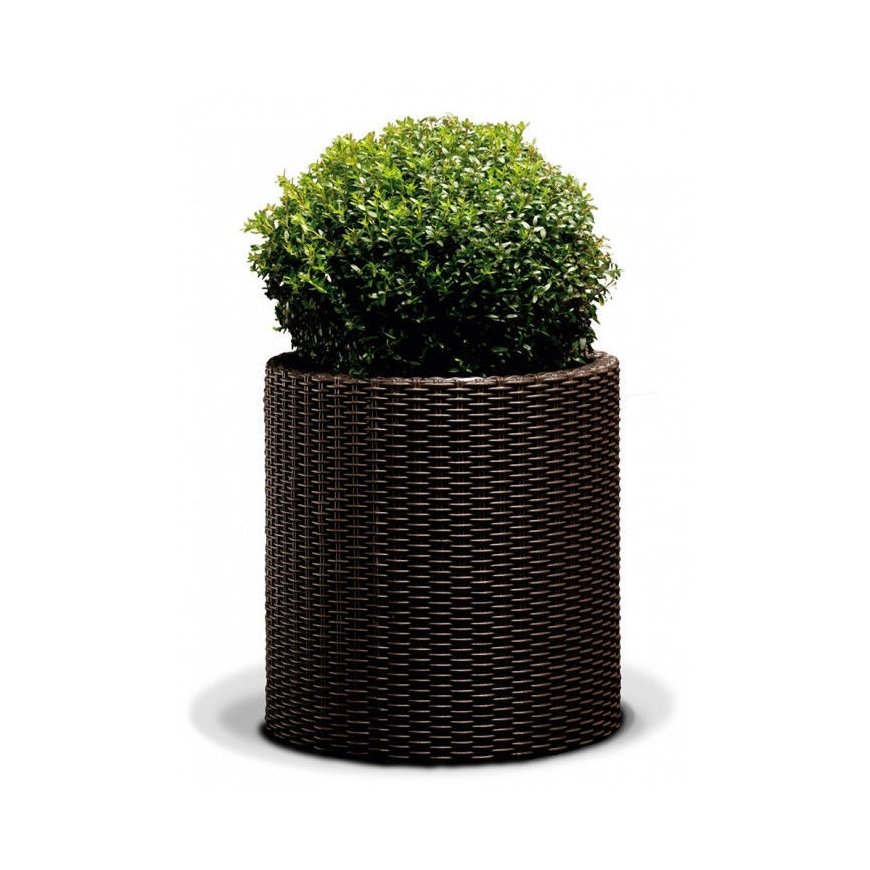 Flowerpot Large Cylinder Planter brown