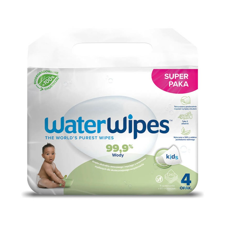 WATER WIPES Soapberry BIO wet wipes for children 4x60 pcs. – 2