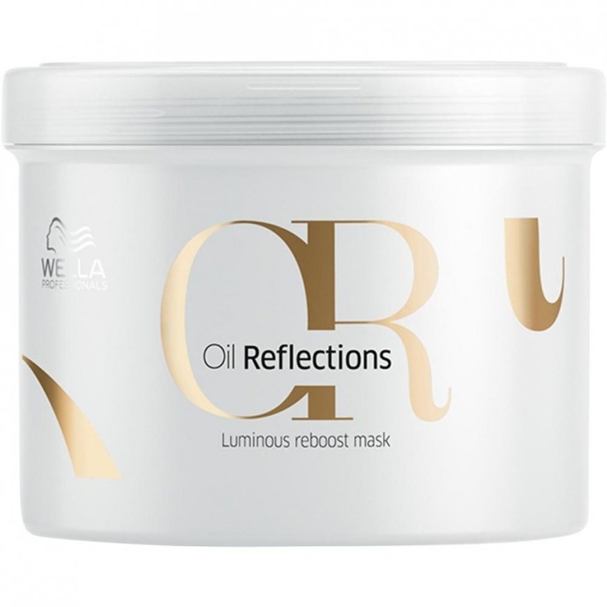 Švytėjimą sustiprinanti plaukų kaukė Wella Oil Reflections Luminous Reboost Mask 500 ml