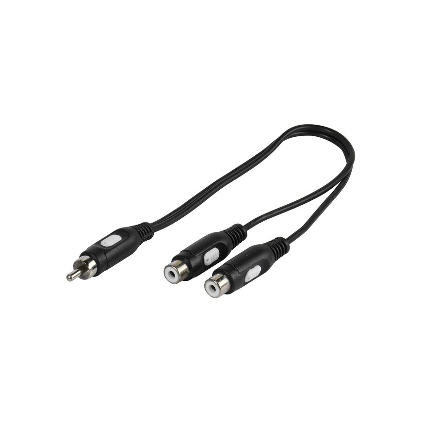 Vivanco 46027 audio splitter Black
